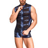 NEK Veste avec zip Top Eclino Bleu métallisé